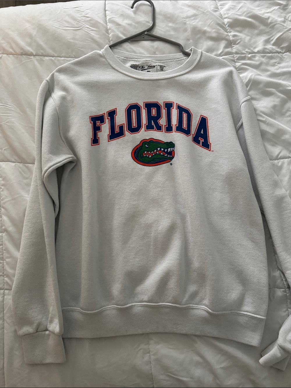 Florida Gators White Crewneck Sweater